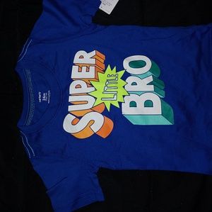 Toddler boy "Super Little Bro" T shirt